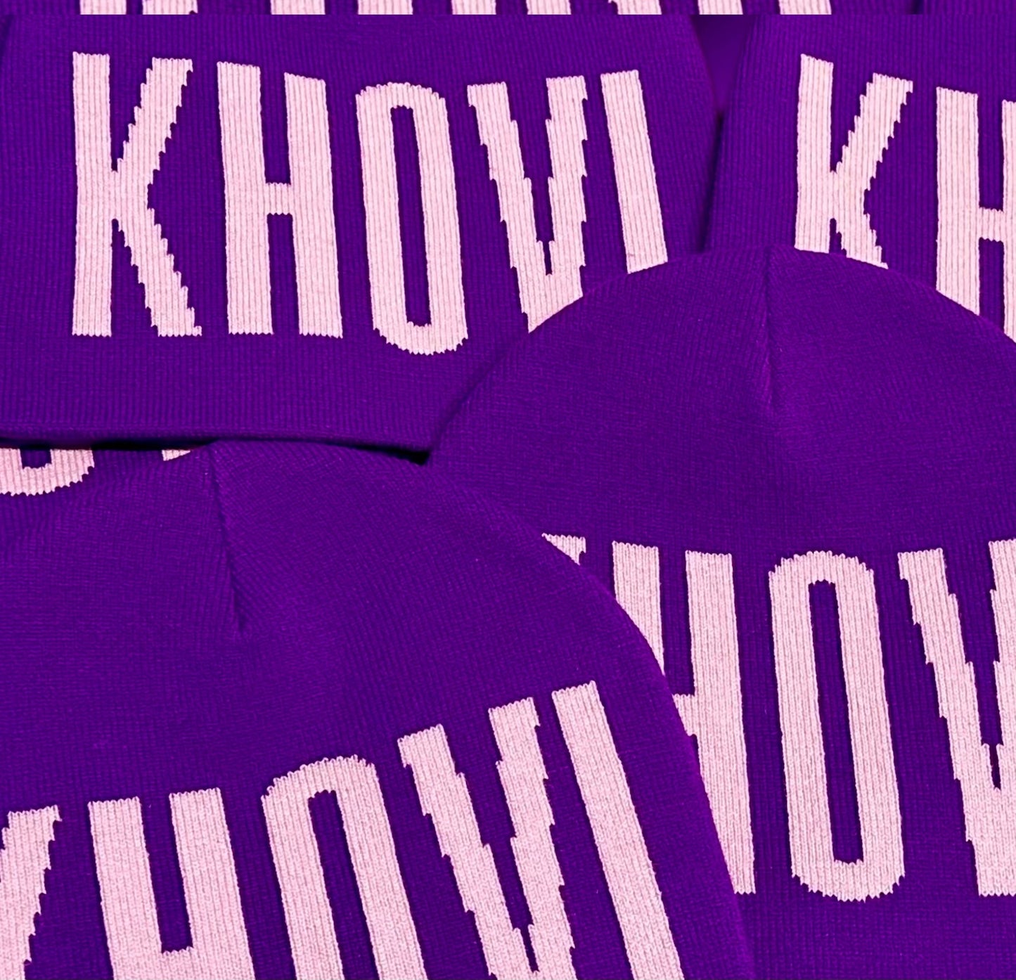 KHOVI Beanie - Pink & Purple