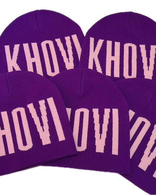 KHOVI Beanie - Purple & Pink