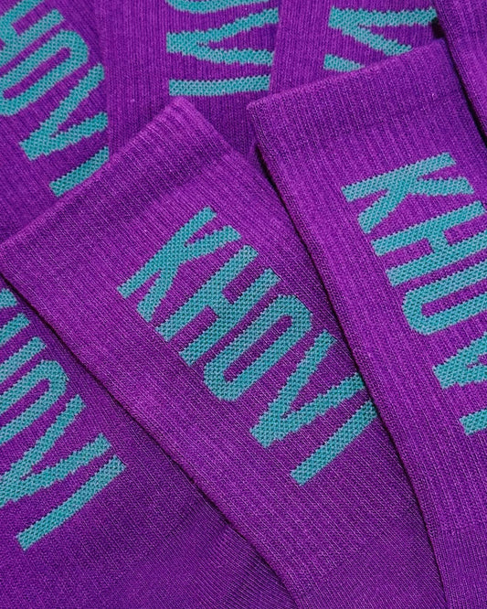 KHOVI Socks - Purple & Green